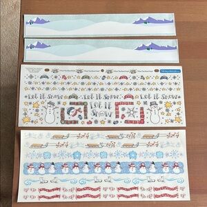 Winter Scrapbook Borders Bundle